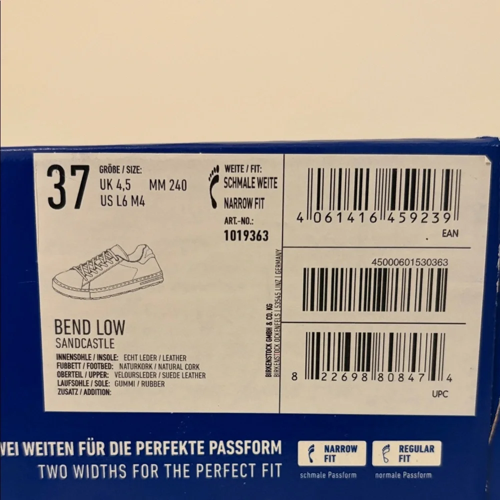 NEW Birkenstock Women’s Sandcastle Sneakers 37 Narrow Fit - Picture 4 of 4